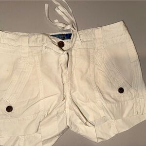 Stylish White Women's Cargo Shorts